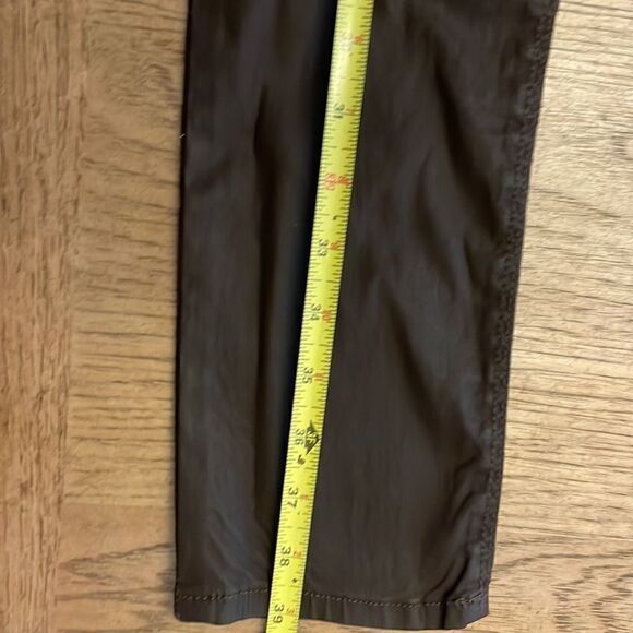 BLACK ORCHID BROWN VEGAN STRETCH LEATHER SKINNY LEG.  NEW - Picture 8 of 14